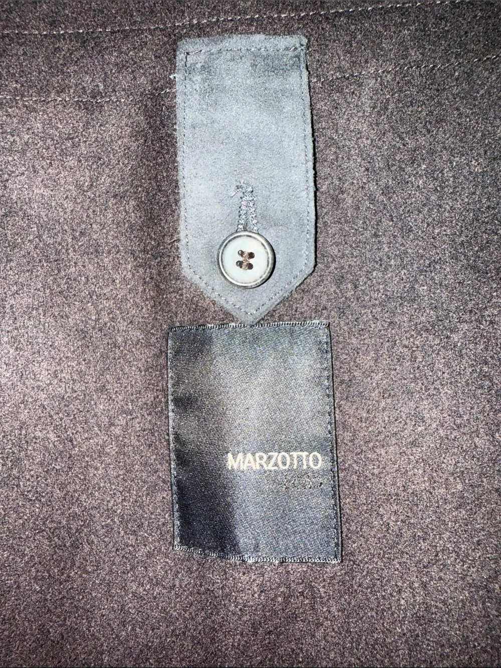 Vintage Marzotto Lab Men's Dark Brown Italian Wool & Cashmere Coat - Overcoat